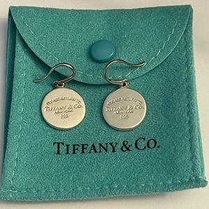 Tiffany RTT Round Tag Earrings